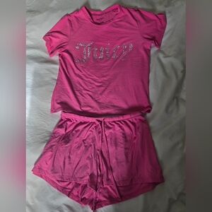Juicy Couture Pink Short Sleeve Pajama Set